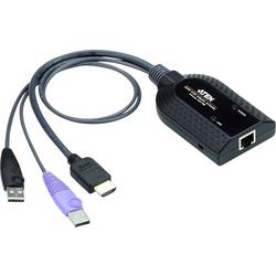 ATEN KVM, PC KVM adaptérový kabel [1x HDMI zástrčka, USB A - 1x RJ45 zásuvka] 0.25 m černá