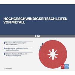 Bosch Accessories 2608619186 vláknitý kotouč Průměr 125 mm Zrnitost=80 1 ks
