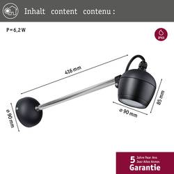 Paulmann Kikolo 94773 venkovní nástěnné LED osvětlení LED 6.2 W antracitová