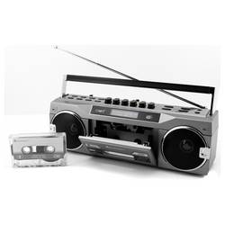 soundmaster SRR80TI Kazetový rekordér s rádiem v retro stylu, DAB+, FM, kazeta, DAB+, FM, Bluetooth, AUX