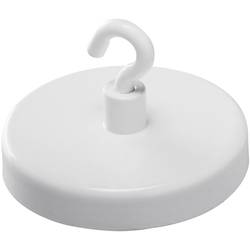 magnetoplan magnet s háčkem magnetoplan® 47mm 16kg Ferrit weiß (Ø) 47 mm kulatý, s hákem bílá 1 ks 52647
