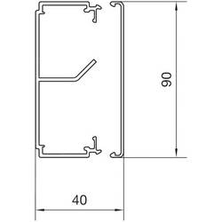 Hager LF4009109016 kabelová lišta (d x š x v) 2000 x 90 x 40 mm 2 m bílá