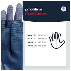 FIAP 1702 profiline přírodní latex Rukavice na ryby Velikost rukavic: 10 1 ks