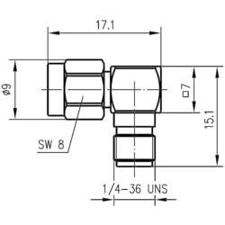 Telegärtner 100024792 100024792 SMBA adaptér SMA zástrčka - SMA zásuvka 0 mm 1 ks