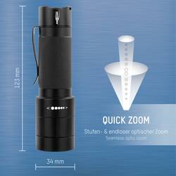 Ansmann M250F LED kapesní svítilna, s klipem na opasek, poutko na ruku, na baterii, 260 lm, 157 g