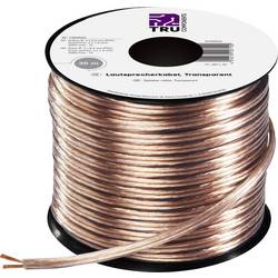 TRU COMPONENTS 1564533 reproduktorový kabel 2 x 1.5 mm² + 2 x 1.5 mm² transparentní 30 m