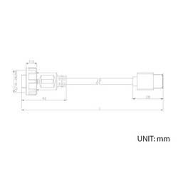 TRU COMPONENTS TC-E13T-MU2-MWA/FU2-NWA-0.5PV-S TC-13543540 USB konektor 0.5 m, 1 ks