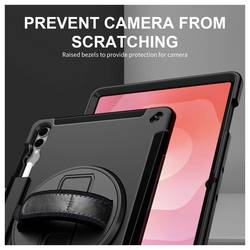 JT Berlin Rugged Kickstand & Handstrap obal na tablet Samsung Galaxy Tab S11 Ultra, Galaxy Tab S10 Ultra, Galaxy Tab S9 Ultra, Galaxy Tab S8 Ultra černá