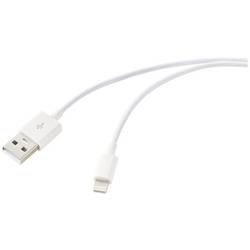 Renkforce USB kabel USB 2.0 USB-A zástrčka, Apple Lightning konektor 1.00 m bílá RF-6857548