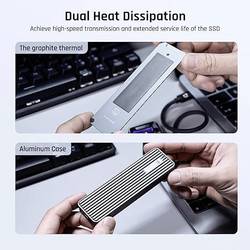 Dockcase 5s PLP Smart Pouzdro pro SSD M.2 USB-C™ (USB 3.2 Gen 2) 10 GBit/s M.2 PCIe NVMe 2230, 2242, 2260, 2280 DSWC1P-5