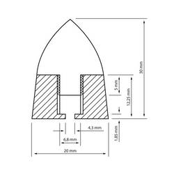 Dynavox 207659 reproduktorové hroty 4 ks