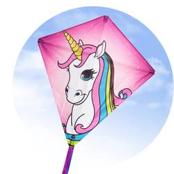 HQ jednošňůrový drak Eddy Unicorn Rozpětí 680 mm Vhodnost pro sílu větru 2 - 5 bft