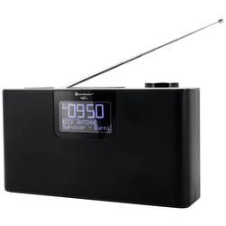 soundmaster DAB700SW 10751 stolní rádio, DAB+, FM, Bluetooth, AUX, DAB+, FM, SD, USB, funkce alarmu, hlasitý odposlech, černá