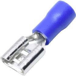 TRU COMPONENTS T1904C041 sortiment plochých zásuvek Šířka zástrčky: 2.80 mm Tloušťka konektoru: 0.80 mm 180 ° částečná izolace modrá 25 ks