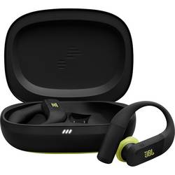 JBL Endurance Peak 4 špuntová sluchátka (In Ear) Bez kabelu, Bluetooth® černá, citrusová Potlačení hluku Nabíjecí pouzdro, za uši, odolné vůči potu,