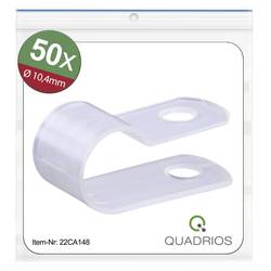 Quadrios 22CA148 upevňovací příchytka šroubovací 22CA148 Průměr kabelového svazku (rozsah) 10.4 mm (max) přírodní 1 sada