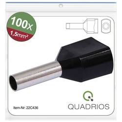 Quadrios 22C436 dutinka 1.5 mm² částečná izolace černá 1 sada Package
