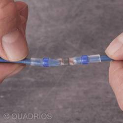 Quadrios 22C463 krimpovací spojka se smršťovací bužírkou 1.5 mm² 2.5 mm² plná izolace modrá 1 sada