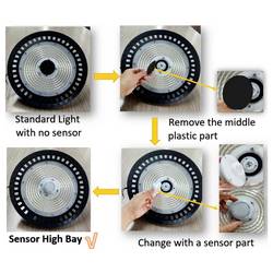 Berger & Schröter KS262150S sensor Halový LED reflektor Energetická třída (EEK2021): D (A - G) LED LED 150 W antracit/černá