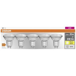 OSRAM HOMELIGHTING 4058075157941 LED Energetická třída (EEK2021) F (A - G) GU10 žárovka 2.6 W = 35 W teplá bílá (Ø x v) 50 mm x 50 mm 5 ks
