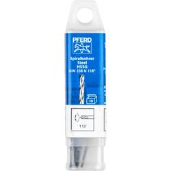 PFERD TOOLS 25203510 SPB DIN 338 HSSG N 1,0 STEEL ocel spirálový vrták 1 mm Celková délka 34 mm silně legováno DIN 338 10 ks