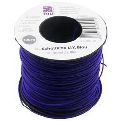 TRU COMPONENTS 1566835 lanko/ licna, LiY, 1 x 0.14 mm², modrá, 100 m