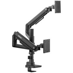 SpeaKa Professional SP-MM-980 rameno na monitory 2 Displej: (s) 43,2 cm (17) - 124,5 cm (49) černá nastavitelná výška, naklápěcí, nakláněcí