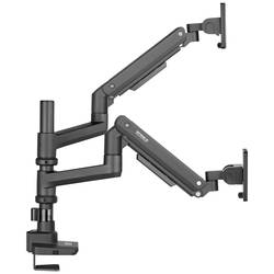 SpeaKa Professional SP-MM-980 rameno na monitory 2 Displej: (s) 43,2 cm (17) - 124,5 cm (49) černá nastavitelná výška, naklápěcí, nakláněcí