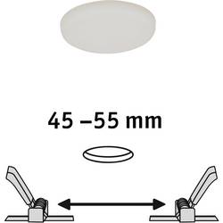 Paulmann 92387 EB Panel Veluna VariFit LED vestavné svítidlo, LED, pevně vestavěné LED, 4.50 W, saténová