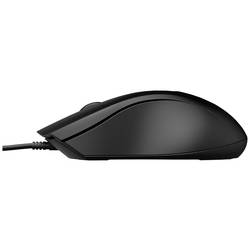 HP 100 optická myš, přenos kabelový, 3 tlačítko, 1600 dpi, černá