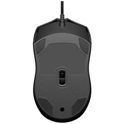 HP 100 optická myš, přenos kabelový, 3 tlačítko, 1600 dpi, černá