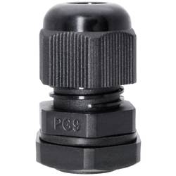 Quadrios 2102CA118 souprava kabelových průchodek vodotěsná PG9 PG9 PA66 černá 1 sada