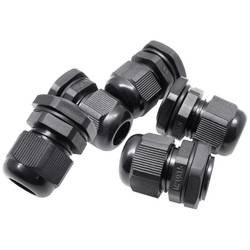 Quadrios 2102CA128 souprava kabelových průchodek M20 PA66 černá 1 sada