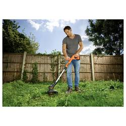 Black & Decker akumulátor Akumulátorová strunová sekačka + akumulátor, vč. nabíječky, výškově nastavitelná rukojeť 18 V 1.5 Ah šířka sekání: 25 cm