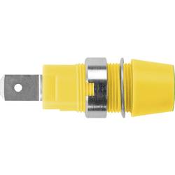 Schützinger bezpečnostní montážní zásuvka 4 mm zásuvka zelenožlutá 1 ks