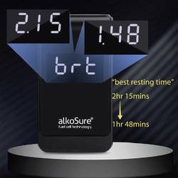 alkoSure alkohol tester černá (matná) 0.00 do 4.00 ‰ vč. displeje, různé jednotky