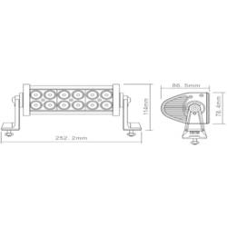 Berger & Schröter pracovní světlomet 12 V, 24 V 36 W 20196 osvětlení blízkého terénu (š x v x h) 252 x 115 x 85 mm 2300 lm 6000 K