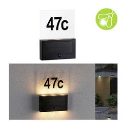 Paulmann 94725 Neda IP44 2200K solární osvětlení čísla domu Energetická třída (EEK2021): A (A - G) 1 W zlatá antracitová