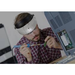 TOOLCRAFT TO-5137806 čelová lupa s LED osvětlením , zvětšení: 1.0 x, 1.5 x, 2.0 x, 2.5 x, 3.5 x, Velikost objektivu: (d x š) 107 mm x 48 mm, bílá, černá