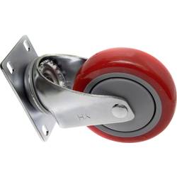 TOOLCRAFT TO-5137953 Otočné kolečko s konstrukční deskou 100 mm, polyuretan nosnost (max.): 125 kg