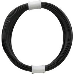 Donau Elektronik 110-1 lanko/ licna, 1 x 0.04 mm², černá, 10 m