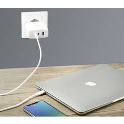 VOLTCRAFT UC-3ACX002 USB nabíječka, GaN, 1x USB A , 2x USB-C®, 100 W, bílá
