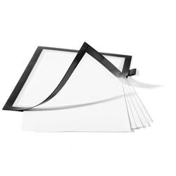 Durable 499301 DURAFRAME NOTE A4 - 4993 info rámeček, samolepicí páska DIN A4 černá (š x v) 238 mm x 324 mm 1 ks