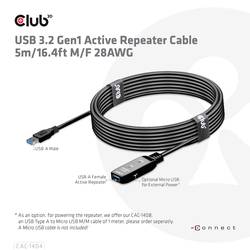 club3D USB kabel USB 3.2 Gen1 konektor rj45 5.00 m černá CAC-1404