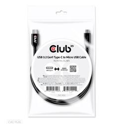 club3D USB kabel USB 3.2 Gen1 USB-C ® zástrčka, USB Micro-B zástrčka 1.00 m černá CAC-1526