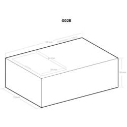 Kemo G02B univerzální pouzdro 123 x 72 x 39 plast černá 1 ks