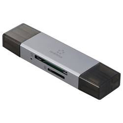 Renkforce RF-PCR-400 externí čtečka paměťových karet USB-A, USB-C® microSD, SD Space Grau