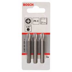 Bosch Accessories 2607001524 2607001524 křížový bit PH 3 extra tvrdé C 6.3 3 ks