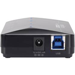 Renkforce RF-3806031 USB Hub 4 porty USB-A USB 3.0 5 GBit/s s portem pro rychlé nabíjení, se stavovými LED černá