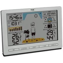 TFA Dostmann Funk-Wetterstation METEO JACK 35.1097.54 digitální bezdrátová meteostanice Předpověď pro 12 až 24 hodin Počet senzorů (max.) 3